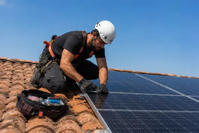 Maintenance et monitoring de panneaux solaires à la Guérinière