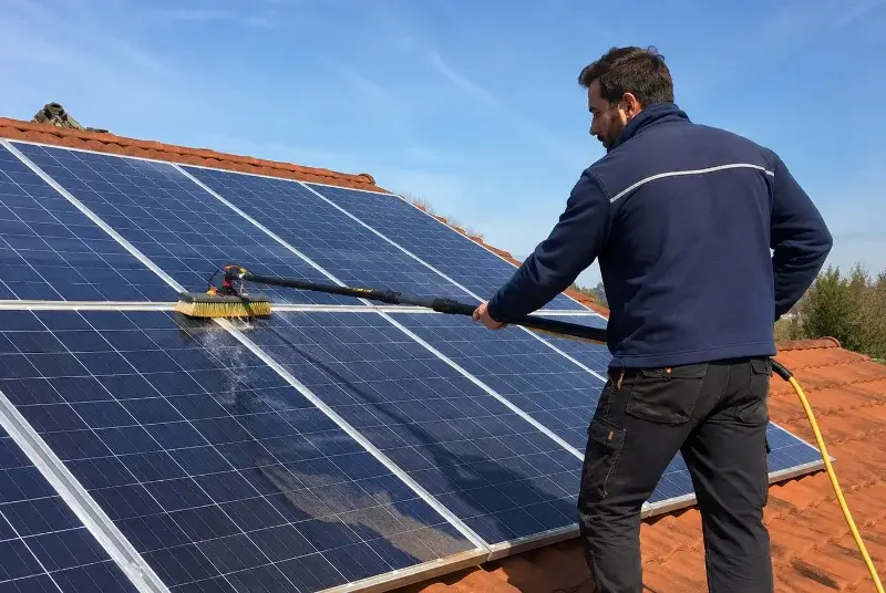 Nettoyage et entretien de panneaux solaires à la Guérinière