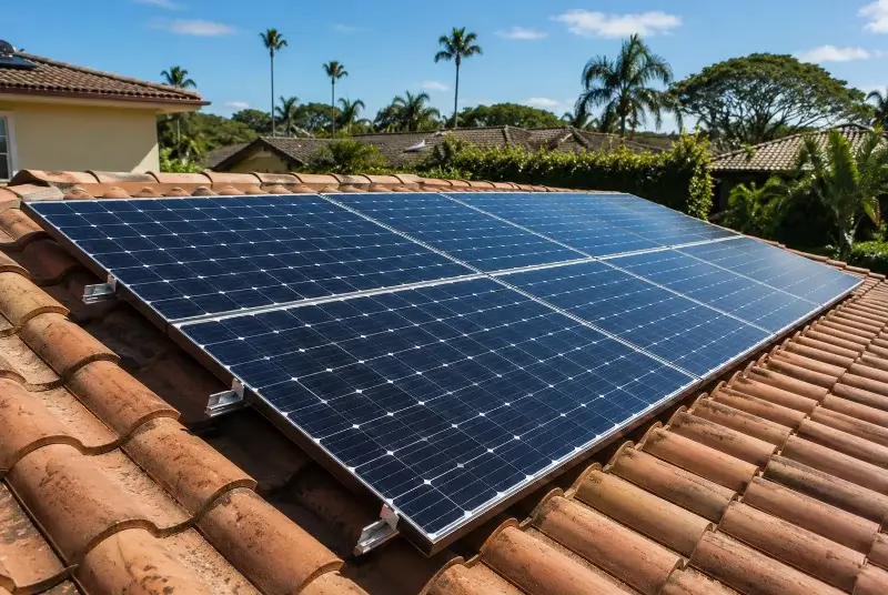 Installation de panneaux solaires à la Guérinière